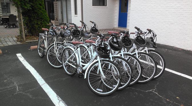 Our Bike rental fleet for sight seeing and cruising around St. Michaels